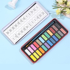 Watercolor Coloring Book for Adults Stress Relief Foldable Painting Pad with …