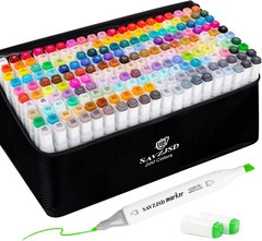 200 Colors Alcohol Markers, Alcohol Markers Set for Kids, Adults, Artists in …
