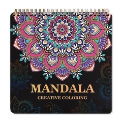 Mandala Coloring Book for Adults Relaxation and Teens Stress Relief, Spiral C…