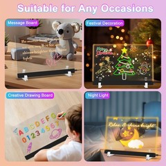 LED Note Board with 7 Colors 13.7″x10″ Lumiboard LED Drawing Board 4 Modes & …