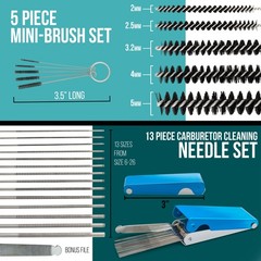 Deluxe Airbrush Cleaning Kit, 3 in 1 Airbrush Clean Pot, Holder Brushes Set