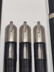 Vtg Sheaffer No Nonsense Calligraphy Fountain Pen Set. 3 Italic Nib Sizes. NOS