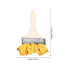 Wood Stain Tool Paddle Brush for Painting Lambskin Applicator Chalked