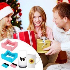 Silicone Cup Cradle for Tumblers,2 Pack Tumbler Holder for Crafts with Built-…