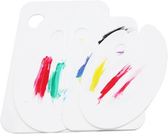 4Pcs Acrylic Paint Palette,Paint Pallet,Art Palette,For DIY Art or Oil Watercolo