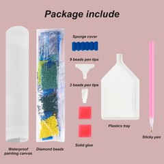Starry Sky Diamond Painting Kits for Adults,Moon Diamond Art for Beginners, 5D D