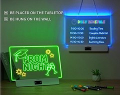 LED Lumiboard 8 Colors Rechargeable 13.8″ X 9.3″ Incl. markers built-in stand