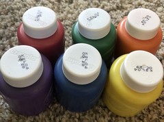 Art Supply Lot- Oil Pastels, Stamps, Felt Pad, Paints, Ink Pads, Case & More