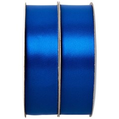 Satin Ribbon 7/8 Wide 6 Yards Two Pack Royal Blue 454006 Offray Single Face Gift