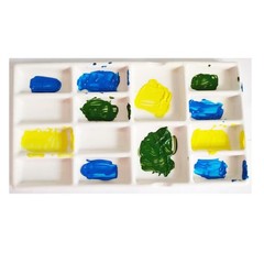 Gemerglity 14 Wells Ceramic Artist Paint Palette – 8 14 Well