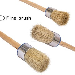 Chalk Paint Brush Set – 3 Pcs Chalk Paint for Furniture Natural Bristle Paint…