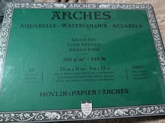 ​Lot of 2 Watercolor Blocks Arches 9×12 & Blick Premier 7×10 140lb 100% Cotton