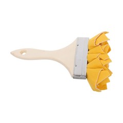 Wood Stain Tool Paddle Brush for Painting Lambskin Applicator Chalked
