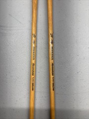 2 VTG Dick Blick 1/2” Bristle Brushes Long Wood Handle 578 England Art Artist