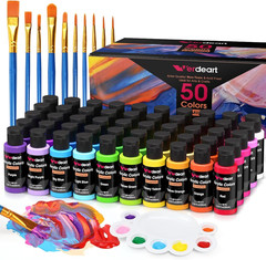 Acrylic Paint Set – 50 Colors 2 Oz/59 Ml Acrylic Paints for Professional Artists