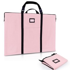 BERYA Large Size Art Portfolio Bag with Nylon Shoulder, 24 x 36 inches, pink