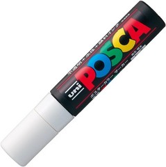 Uni Posca Extra Bold Marker, White (PC17K.1) 1 Count (Pack of 1),