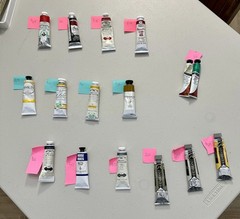 Set of 16 Various Professional Oil Paint Tubes. 35ml 40ml Most Unused
