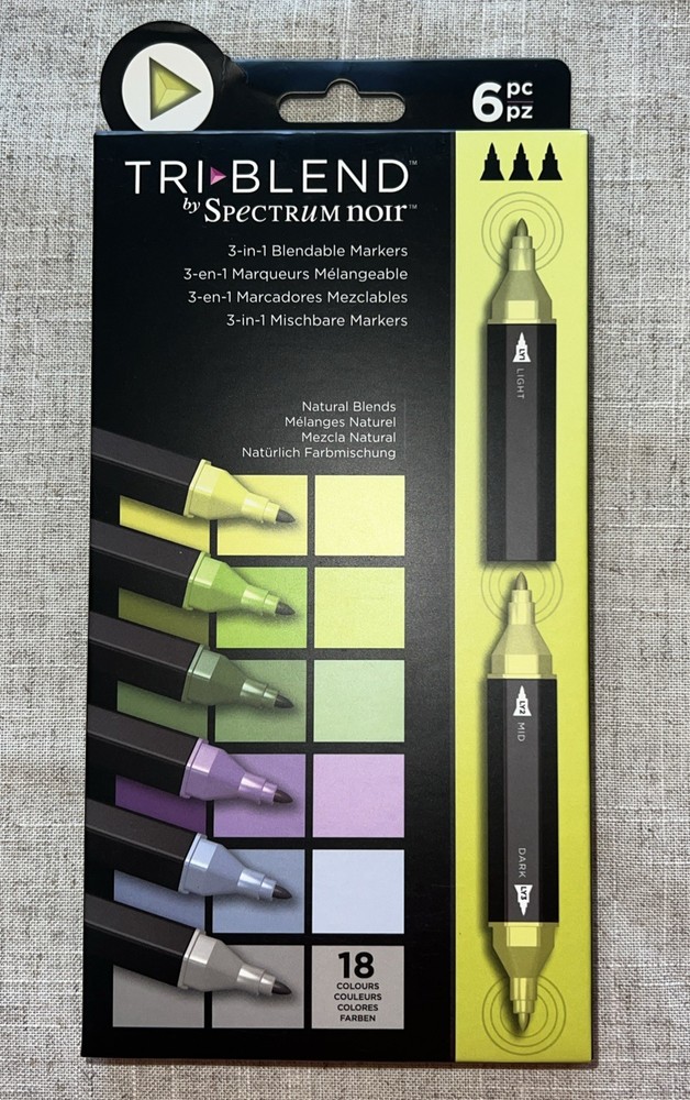 Spectrum Noir Tri-Blend 3-in-1 Blendable Markers Art Pens Set 18 Colours