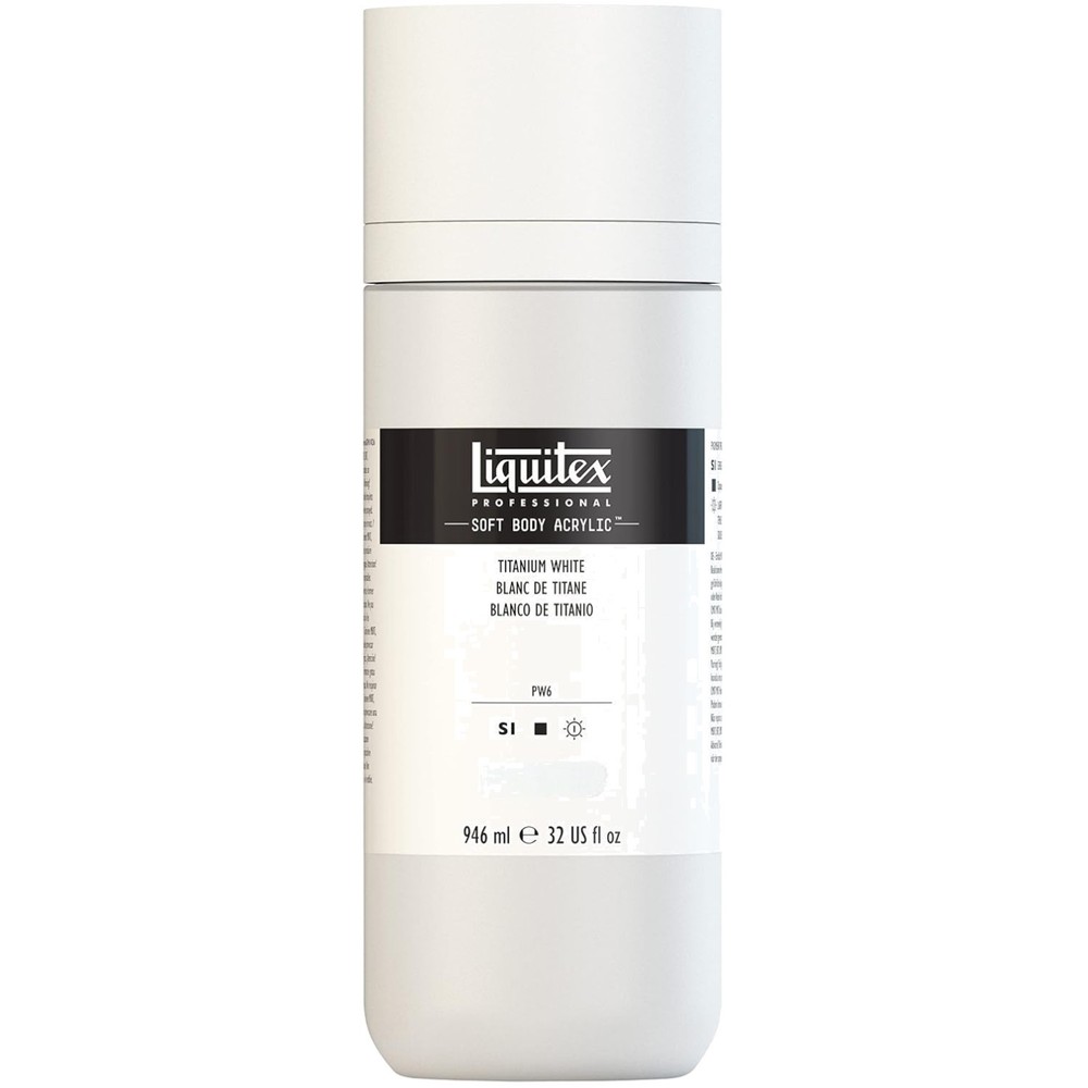 Archival Quality Titanium White Paint, 32oz Bottle
