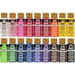 Acrylic Paint Set (2-Ounce), PROMOFAI Colors I (18 Colors)