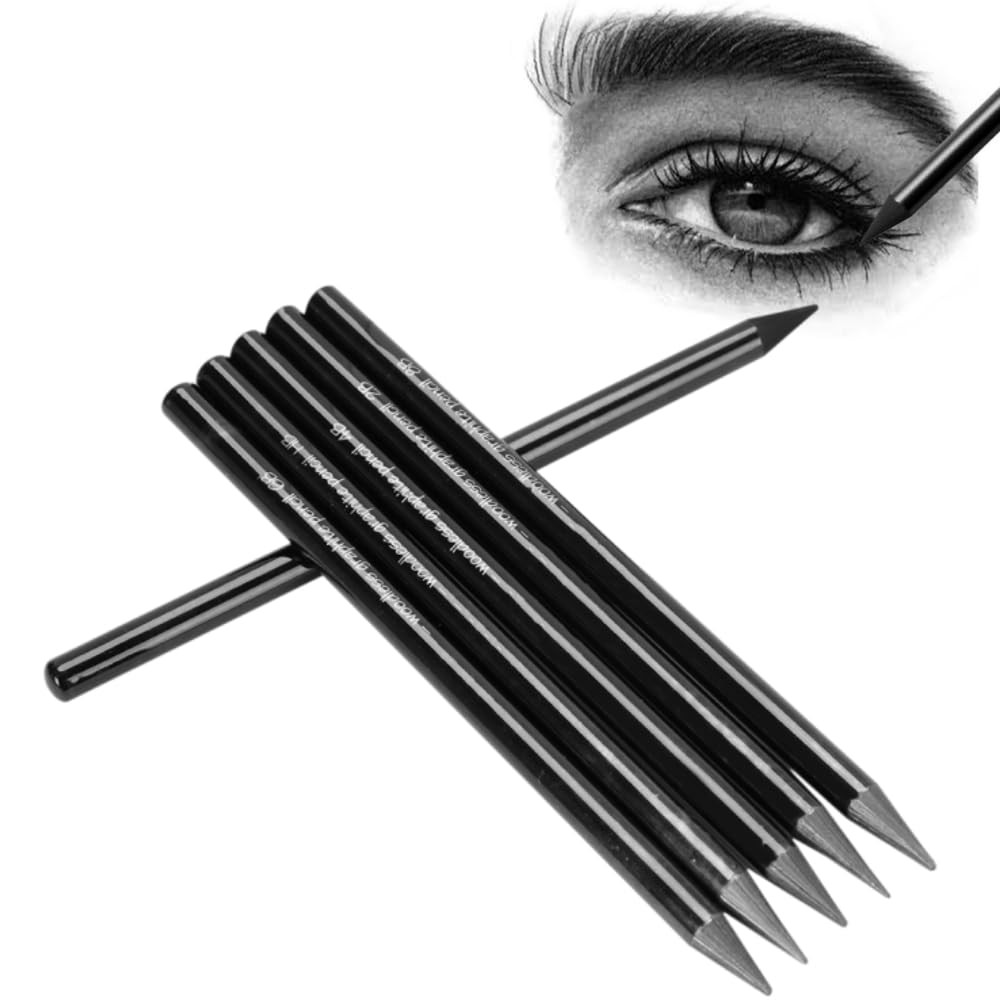 6Pcs Woodless Graphite Pencils HB 2B 4B 6B 8B EE Drawing Sketching Pencils fo…