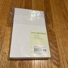 Llama Sketch Book Barnes & Noble Exclusive 72 Pgs Faux Leather Cover