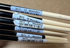 6x Pack Raphael Kevrin Plus Long Handle Fan Synthetic Brushes 3675 Sizes 2-12