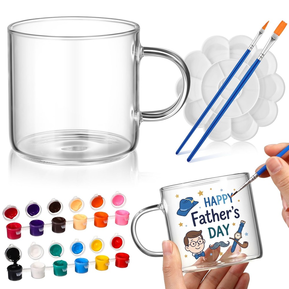7 Pcs Mother’s Day DIY Mug Paint Your Own Mug Kit Include 2 Paintable Mugs 2 …
