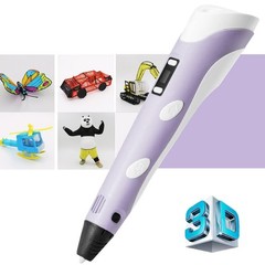 12 Color Filament 3D Printing Pen Set 3D Drawing Pen with Led Display Kid Gift