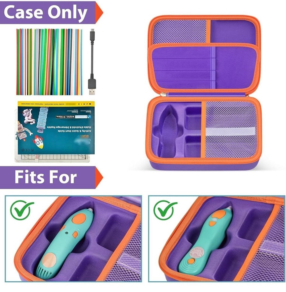 Hard Case Compatible with 3Doodler Start+ Essentials (2023, 2024) for 3D Pen Set