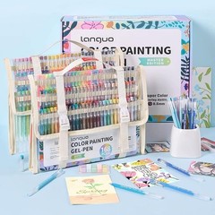 168PCS Gel Pens Set Gift Box Drawing Writing Sketching Journaling Art Supplies