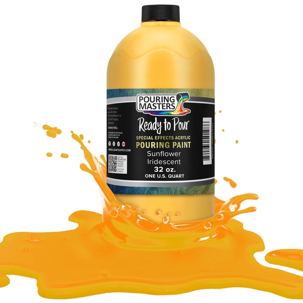 Sunflower Iridescent Special Effects Pouring Paint – Quart Bottle
