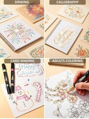 96 Colors Glitter Markers Pens 48 Pack Glitter Dual Tip Markers Sparkle Marke…