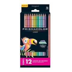 Prismacolor Pastel Colored Pencils Set of 12, Thick 4mm Core, Non-Toxic