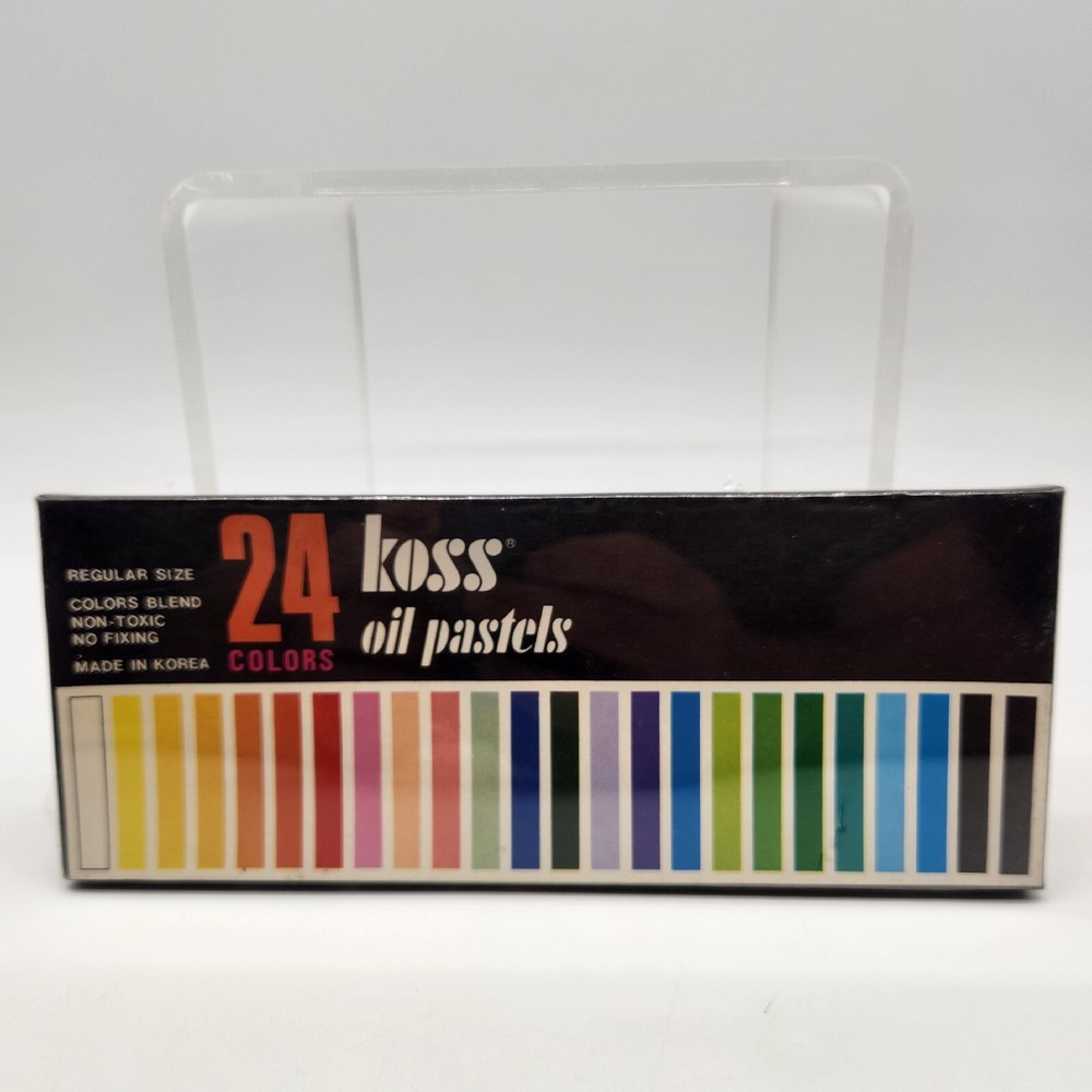 Koss Oil Pastels 24 Colors Regular Size Non-Toxic Sealed