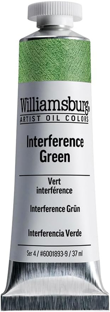 Artist Oil Colors by , Interference Green, 37 Ml Tube, Professional Oil Paint, T