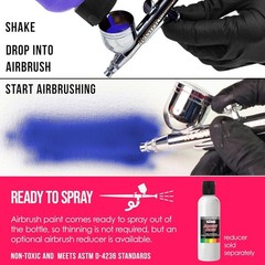 Neon Pink Acrylic Special Effects Airbrush Paint – 8oz Ready to Spray Air Bru…