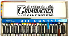 Vintage Grumbacher Set of 24 Artists Size Oil Pastels