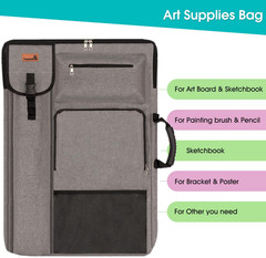 Art Portfolio Case 24″ X 18″ – Medium Artist Backpack Drawing Bag for Canvas Boa