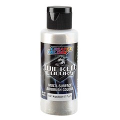 Createx Wicked Colors W420-02 Hot Rod Sparkle White 2oz. For Airbrush Paint