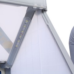 Portable airbrush spray booth with 3 LED lights, extra replaceable filter pads