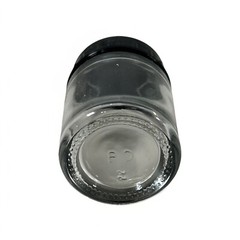 10pk Airbrush 3/4oz Glass Jar Bottles with Plastic Lids, Store Paint Siphon Feed