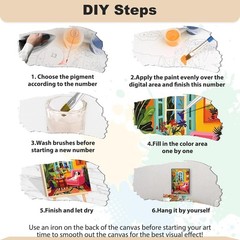 Paint by Numbers Kits for Adults Landscape, Home DIY Kits Crafts for Beginner on