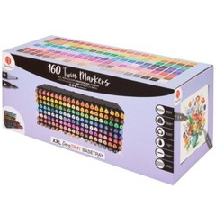 Decotime 160 XXL Pack Twin Markers | ART Deco Tray ANY SURFACE Professional Set