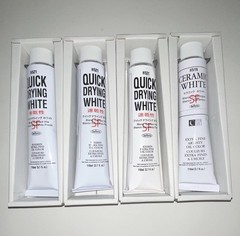 Holbein Extra Fine Oil Color 3 Quick Drying White & Ceramic White Paint 4x110ml