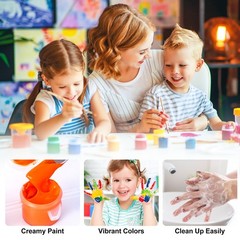 322PCS Washable Acrylic Paint for Kids Arts and Crafts, 23 Gouache Watercolor…