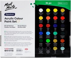 Beginner-Friendly 24pc Non-Toxic Acrylic Color Set – Ideal for Creative Ventures