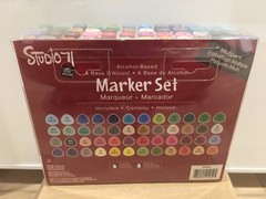 Studio 71 Alcohol Ink 48 Markers Set- Dual Tip (Chisel & Brush) MSRP $80 + Gift
