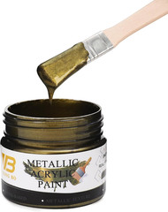 Yongbo Metallic Acrylic Paint Brass, 100Ml Brass Paint for Canvas, Rock, Stone,